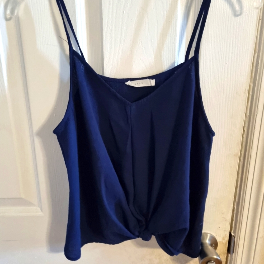 Devon Knot Front Cami Crop Blouse